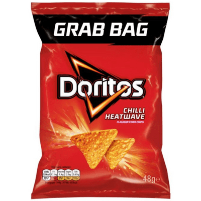 Box of 24 – Doritos Chilli Heatwave Grab Bag 48g