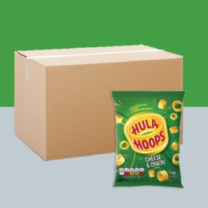 Box of 32 - Hula Hoops Cheese & Onion Mini Bags 34g