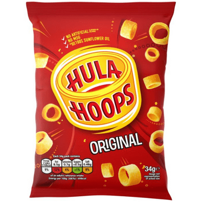 Box of 32 – Hula Hoops Original Mini Bags 34g