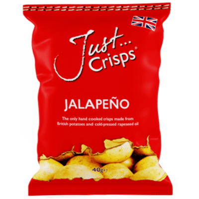 Box of 24 – Just Crisps Jalapeño 40g