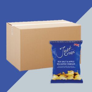 Box of 24 - Just Crisps Sea Salt & Apple Balsamic Vinegar 40g