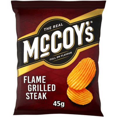 36x McCoy’s Flame Grilled Steak 45g