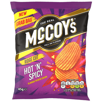 36x McCoy’s Hot & Spicy 45g