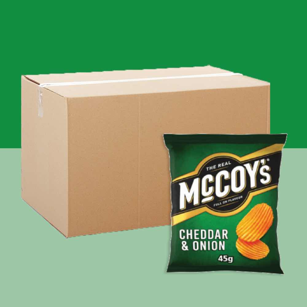 36x McCoy’s Cheddar & Onion 45g