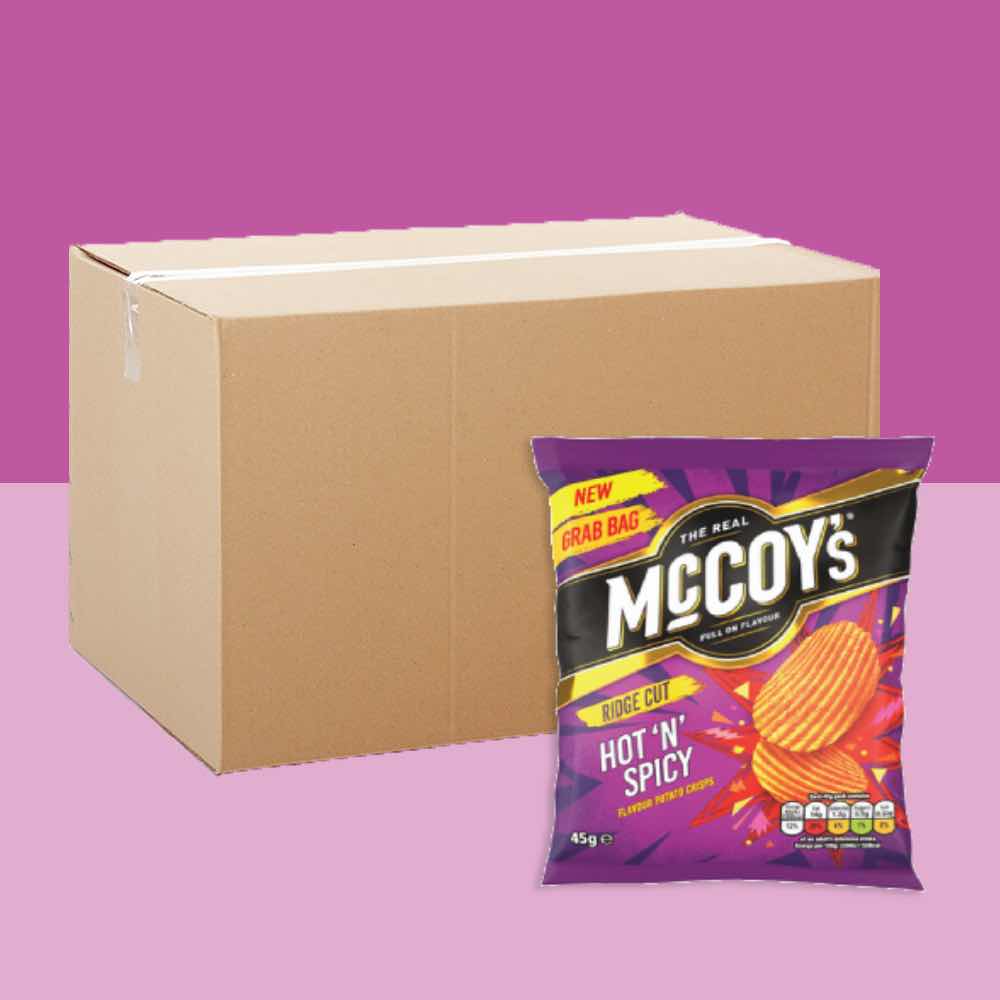 36x McCoy’s Hot & Spicy 45g