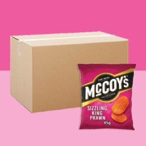 36x McCoy's Sizzling King Prawn 45g