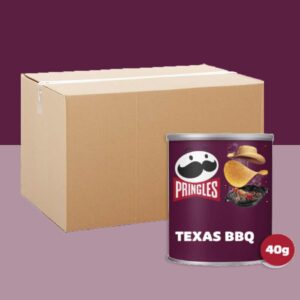 12x Pringles Texas BBQ Sauce Crisps Can 40g