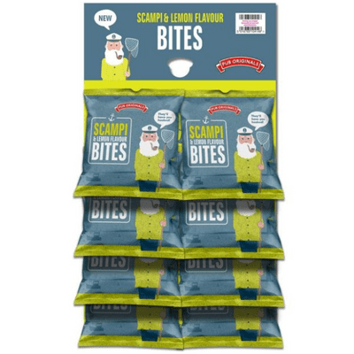 8x Pub Original Scampi & Lemon Flavour Bites Pub Card 40g