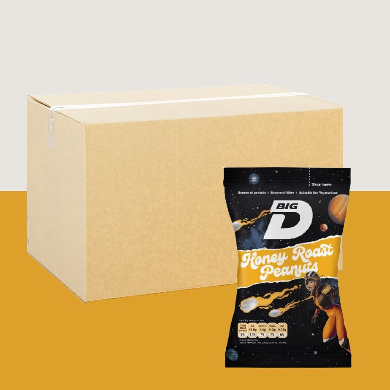 12x Big D Honey Roast Peanuts 50g