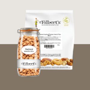 1x Mr Filberts Japanese Teriyaki Mochi Bites Bulk Bag 500g