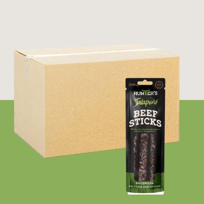 10x Hunters Jalapeno Beef Stick (Droewors) 40g
