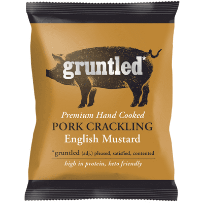 GRUNTLED English Mustard Pork Crackling