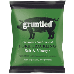 GRUNTLED Salt & Vinegar Pork Crackling