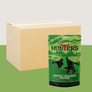 10x Hunters Garlic Cracked Pepper Beef Biltong 28g