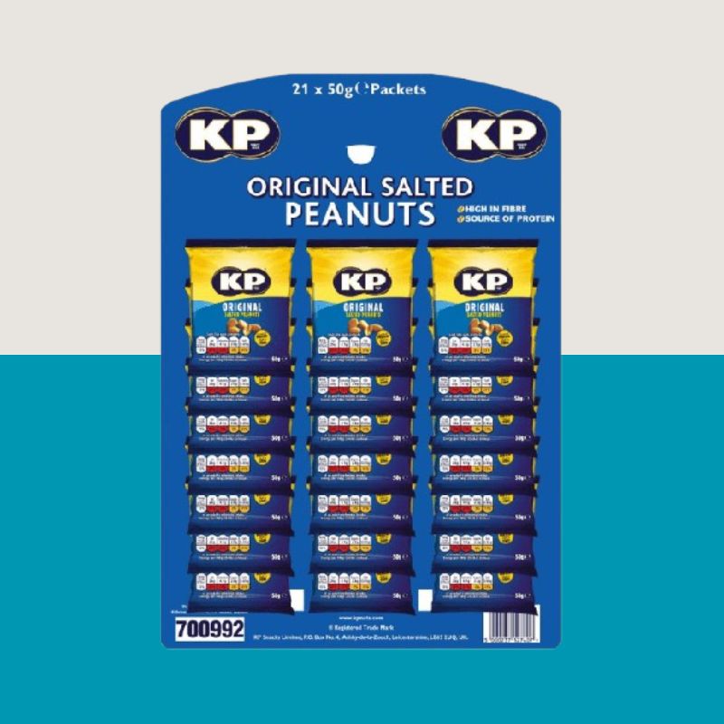 21x KP Original Salted Peanuts Pub Card