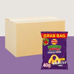 35x Walkers Monster Munch Pickled Onion Grab Bag 40g