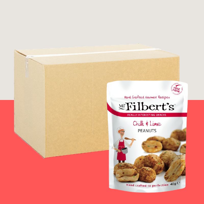 20x Mr Filberts Chilli & Lime Peanuts 40g