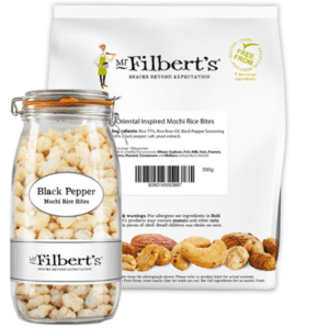 MR FILBERTS Oriental Black Pepper Mochi Bites Bulk Bag