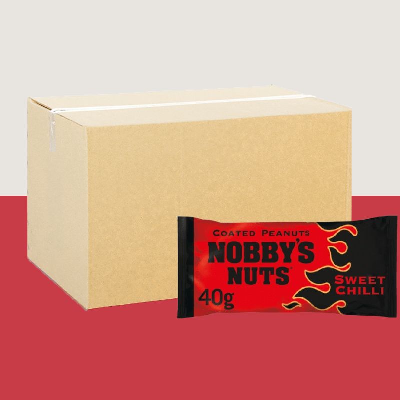 24x Nobbys Sweet Chilli Coated Peanuts 50g