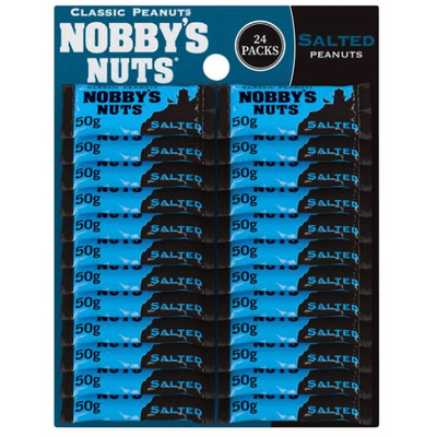 NOBBYS Salted Peanuts Carded