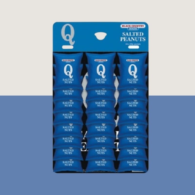 24x Q Salted Peanuts Carded 50g