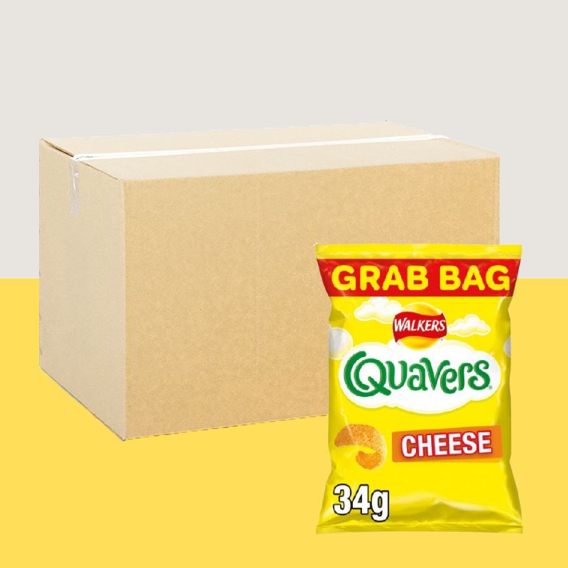30x Walkers Quavers Cheese Grab Bag 34g