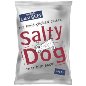 SALTY DOG British Roast Beef Crisps 24x40g