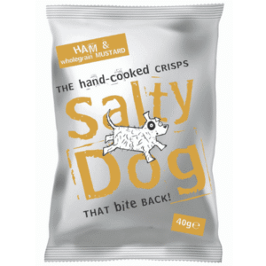SALTY DOG Ham & Whole Grain Mustard Crisps 24x40g