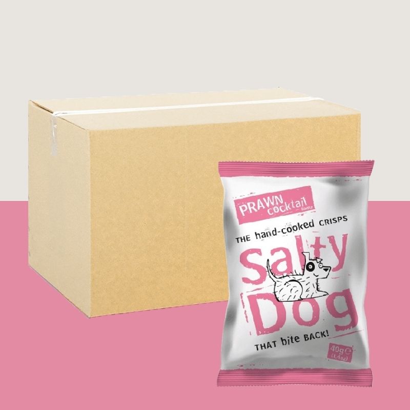 24x Salty Dog Prawn Cocktail Crisps 40g