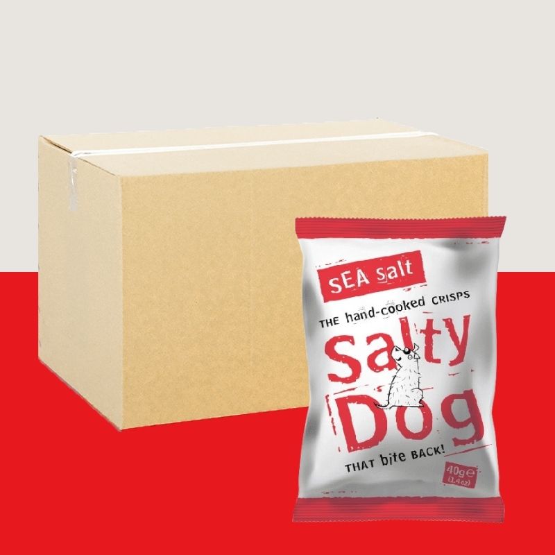 24x Salty Dog Sea Salt Crisps 40g