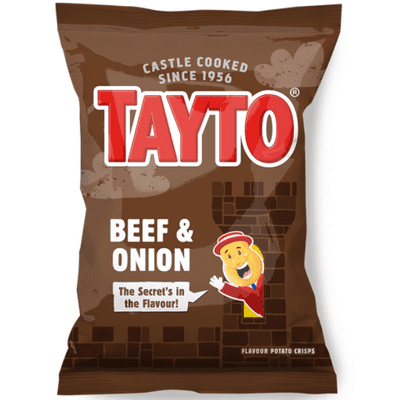 TAYTO Beef & Onion Crisps 32×32.5g