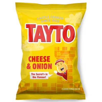 TAYTO Cheese & Onion Crisps 48×32.5g