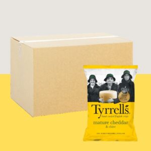 24x Tyrrells Mature Cheddar & Chive Crisps 40g