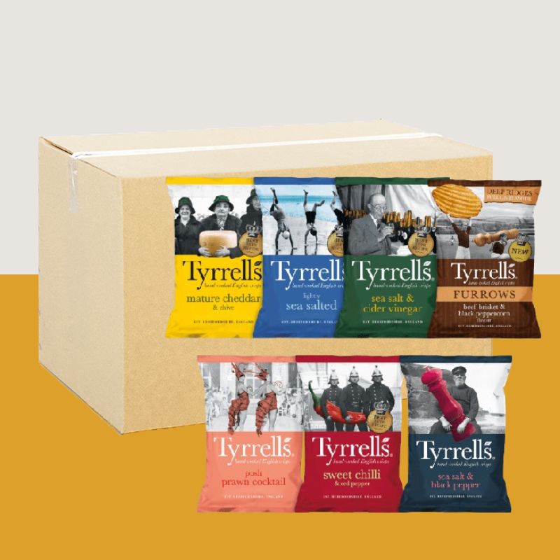 24x Tyrrells Crisps Mixed Case 40g