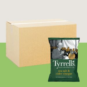 24x Tyrrells Sea Salt & Cider Vinegar Crisps 40g