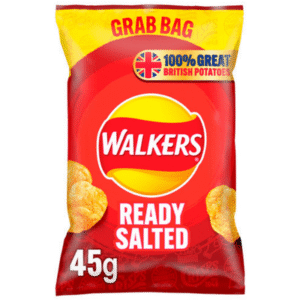 WALKERS Ready Salted Crisps Grab Bag 45g