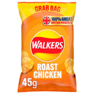 WALKERS Roast Chicken Crisps Grab Bag 45g