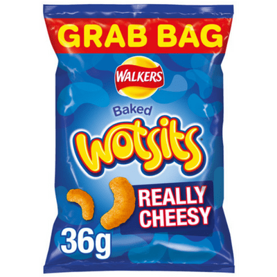WALKERS Wotsits Really Cheesy Snacks Grab Bag 36g