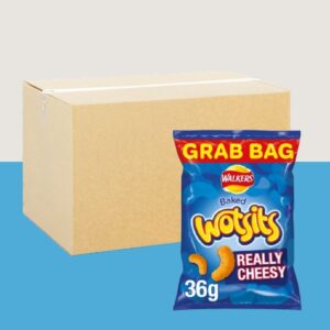 32x Walkers Wotsits Really Cheesy Snacks Grab Bag 36g
