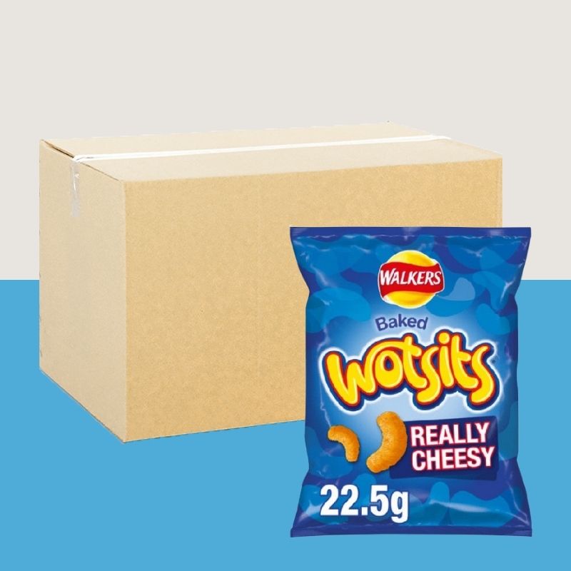 32x Walkers Wotsits Really Cheesy Snacks Standard 22.5g