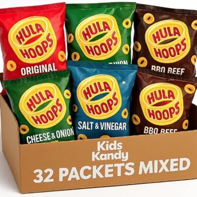 Hula Hoops Mixed Variety Selection Box 32 Packets x 34g