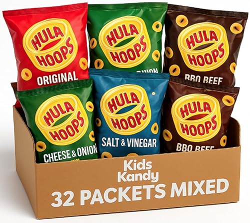 Hula Hoops Mixed Variety Selection Box 32 Packets x 34g