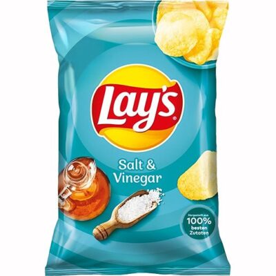 Lays Salt & Vinegar Bag 150g