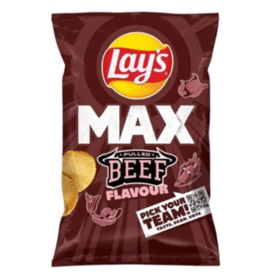 Lays Max Wavy Pulled Beef Crisps Bag 120g