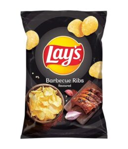 Lays BBQ Ribs Crisps Bag 130g