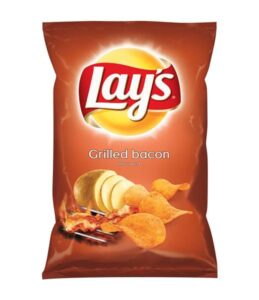 Lays Grilled Bacon Crisps Bag 140g
