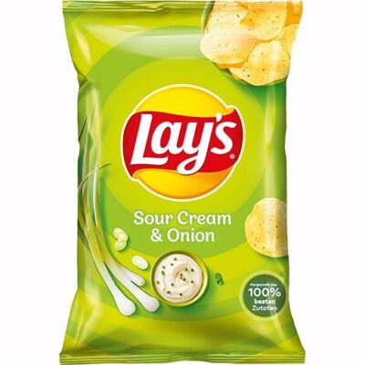 Lays Sour Cream & Onion Bag 150g