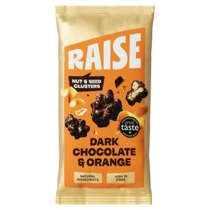 Raise Snacks-Dark Chocolate & Orange, Clusters of Nuts & Seeds