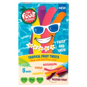 The Fruit Factory Tropical Twists 5x18g