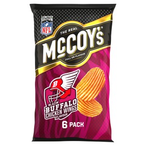 McCoy's Blazin' Buffalo Chicken Wings Crisps 6 Pack